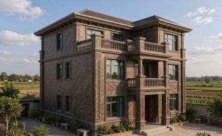 外墙线条与窗套：仿石漆建筑的装饰构件怎么搭配